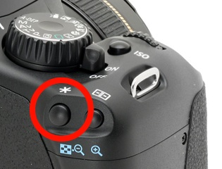AE Lock Button on Canon